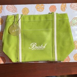 NASCAR Tote Bag Canvas Green "Bristol Motor Speedway"